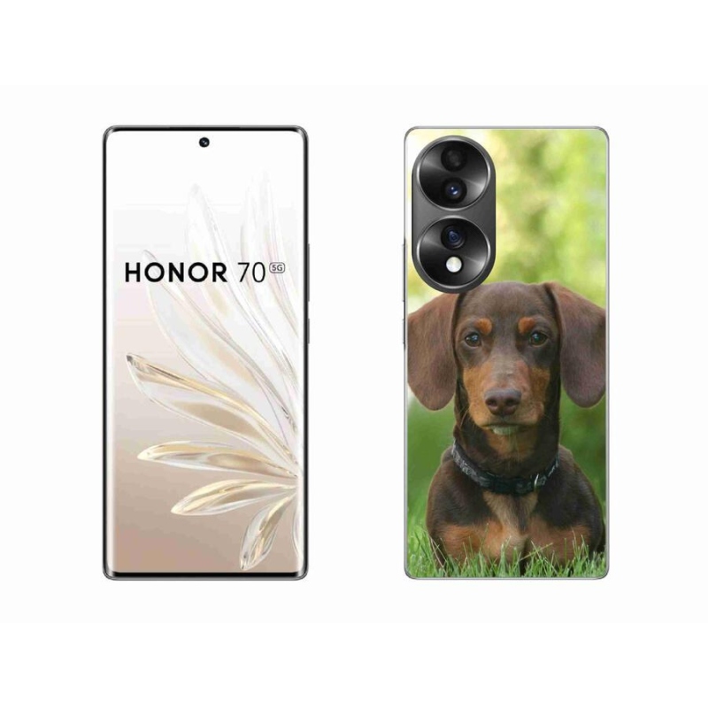 Gél tok mmCase a Honor 70-hez - barna tacskó