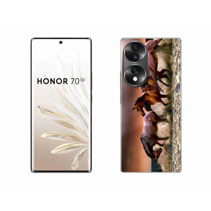 Gél tok mmCase for Honor 70 - lovak 1