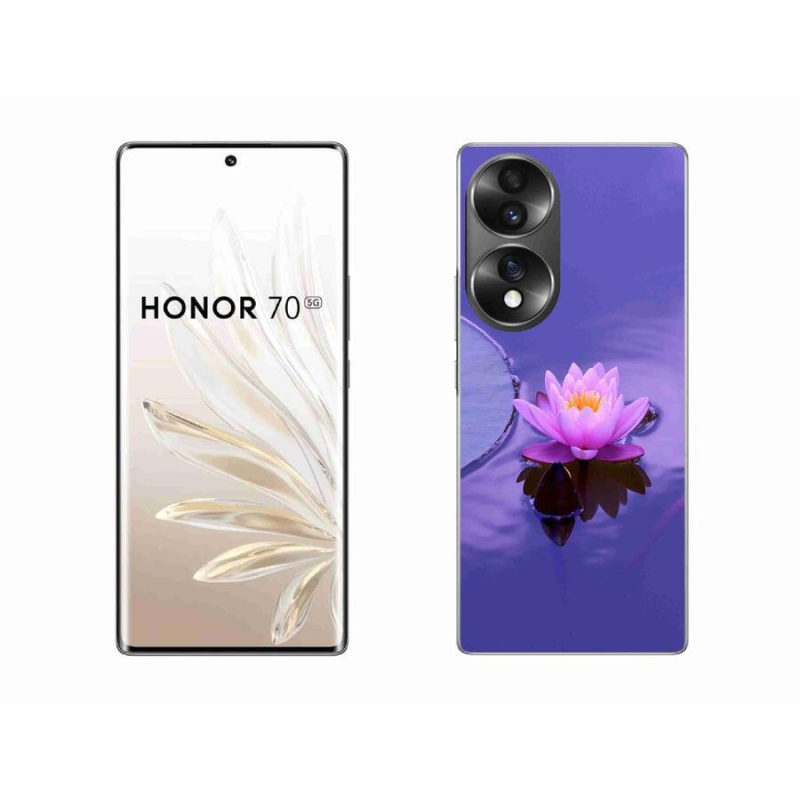 Gél tok mmCase a Honor 70 számára - virág a felületen