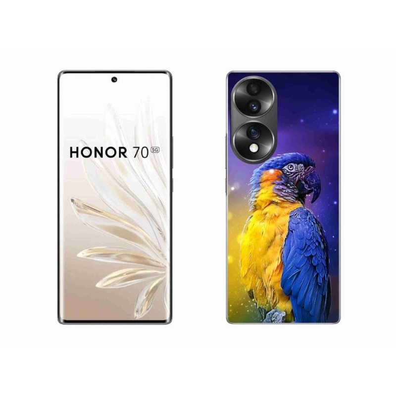 Gél tok mmCase a Honor 70-hez - papagáj ara 1