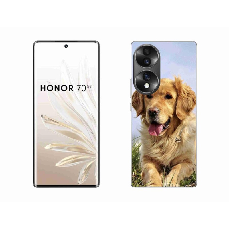 Gél tok mmCase a Honor 70 készülékhez - arany retriever