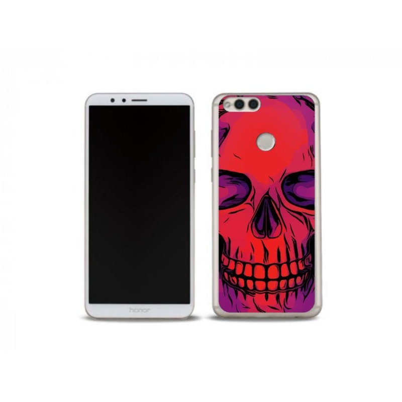 Gél tok mmCase a Honor 7X számára - koponya