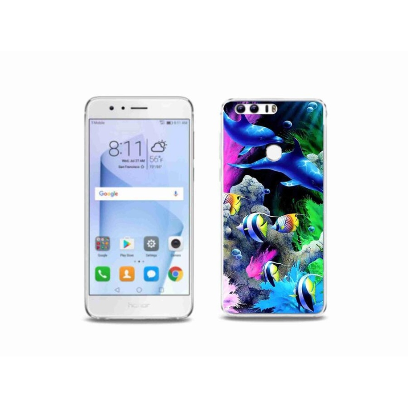 Gél tok mmCase a Honor 8-hoz - tengeri világ