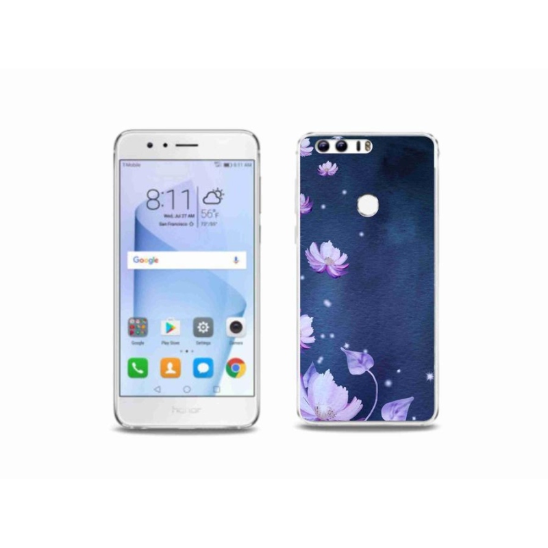 Gél tok mmCase a Honor 8-hoz - hulló virágok