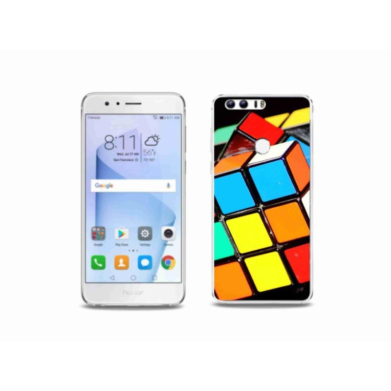 Gél tok mmCase a Honor 8-hoz - Rubik-kocka
