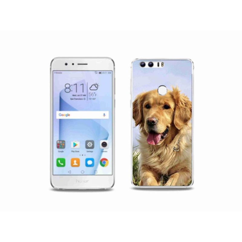 Gél tok mmCase a Honor 8-hoz - arany retriever