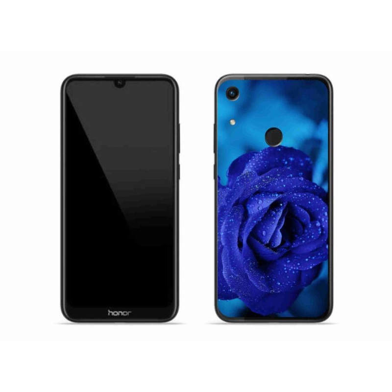 Gél tok mmCase a Honor 8A-hoz - kék rózsa