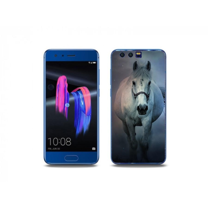 Gél tok mmCase a Honor 9 számára - futó fehér ló