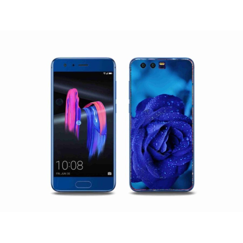 Gél tok mmCase a Honor 9-hez - kék rózsa