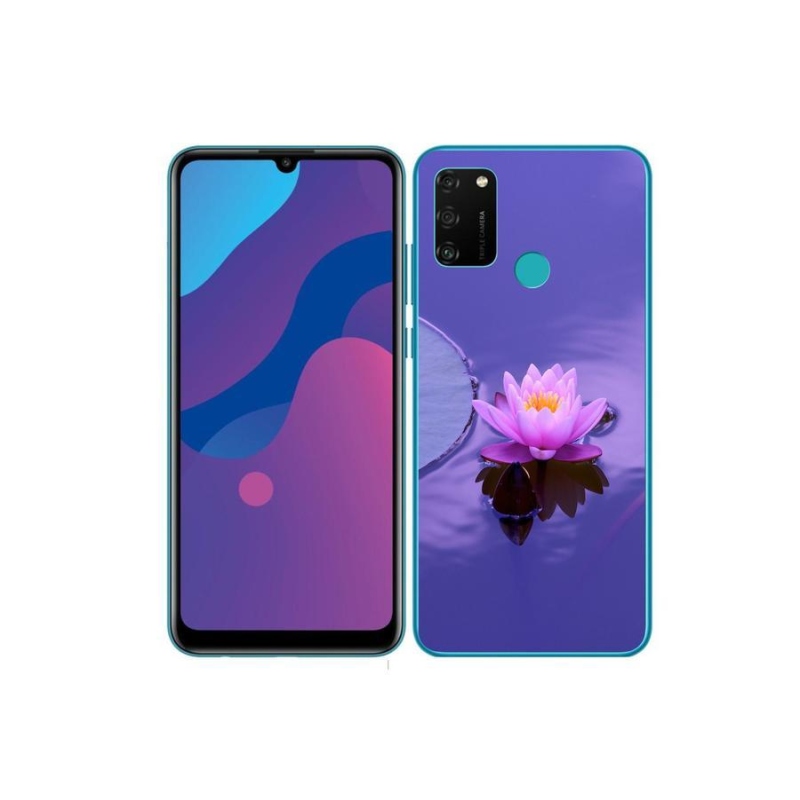 Gél tok mmCase a Honor 9A számára - virág a felületen