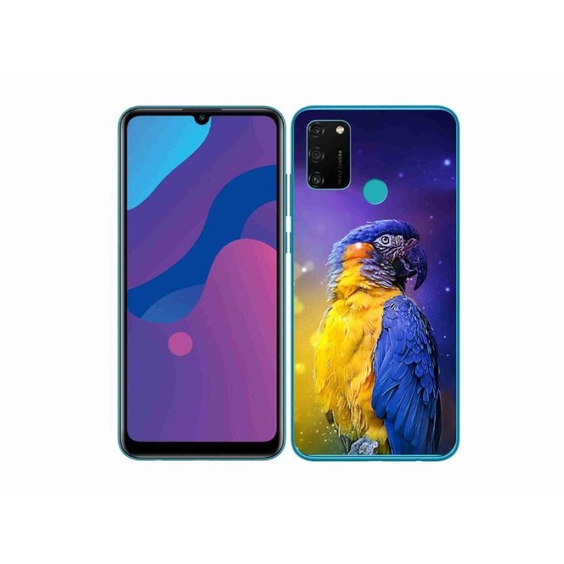 Gél tok mmCase a Honor 9A készülékhez - papagáj ara 1