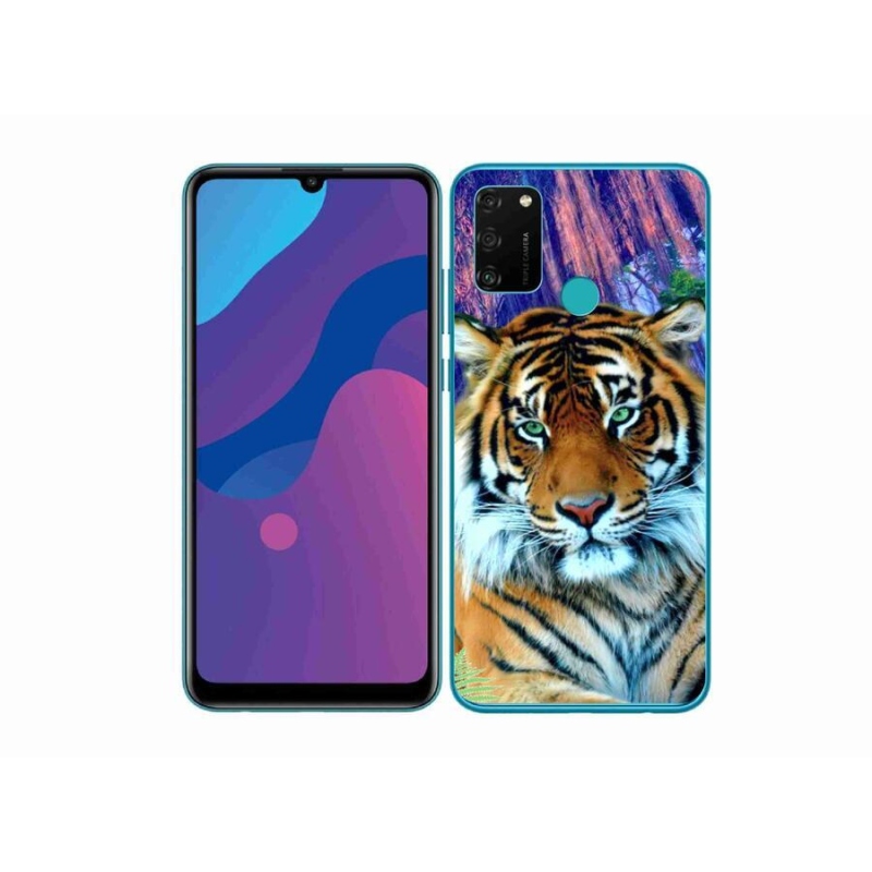 Gél tok mmCase a Honor 9A számára - tigris