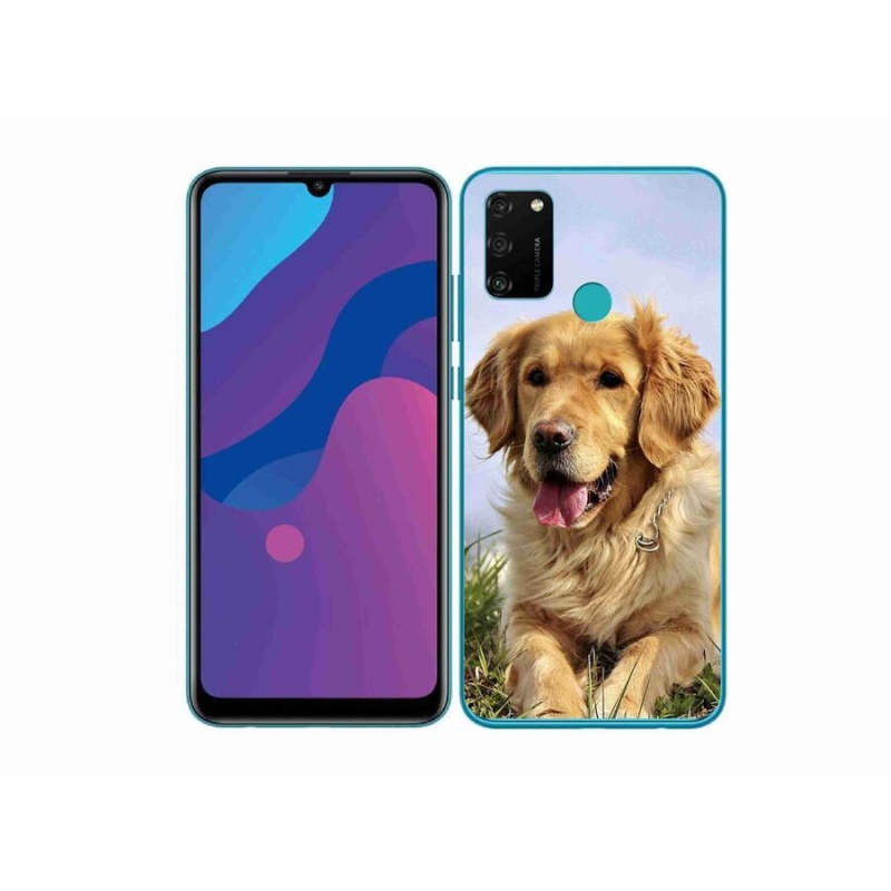 Gél tok mmCase a Honor 9A számára - arany retriever