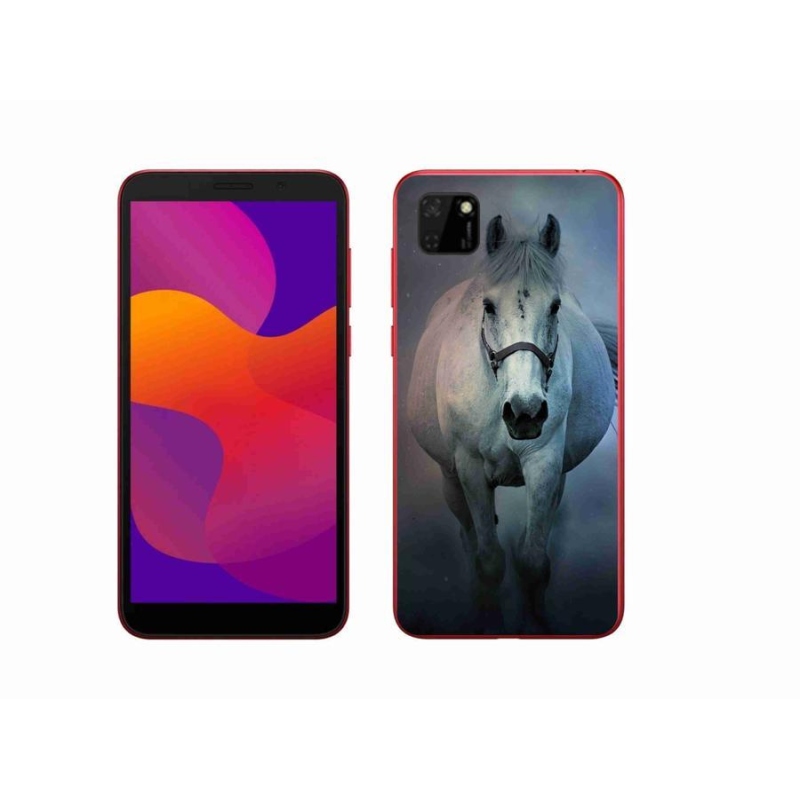 Gél tok mmCase a Honor 9S számára - futó fehér ló