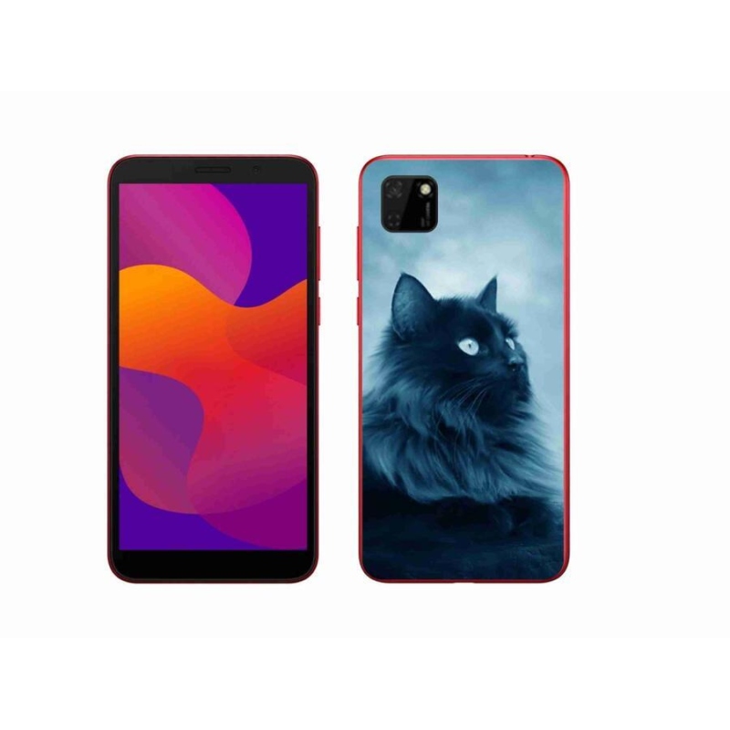 Gél tok mmCase a Honor 9S-hez - fekete macska 1