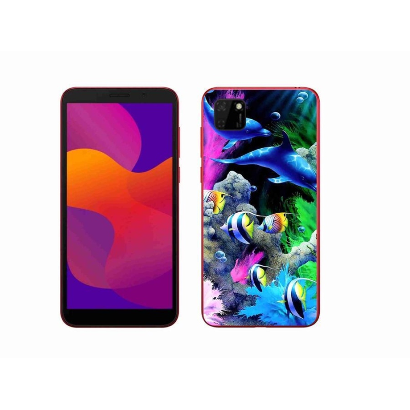 Gél tok mmCase a Honor 9S számára - tengeri világ