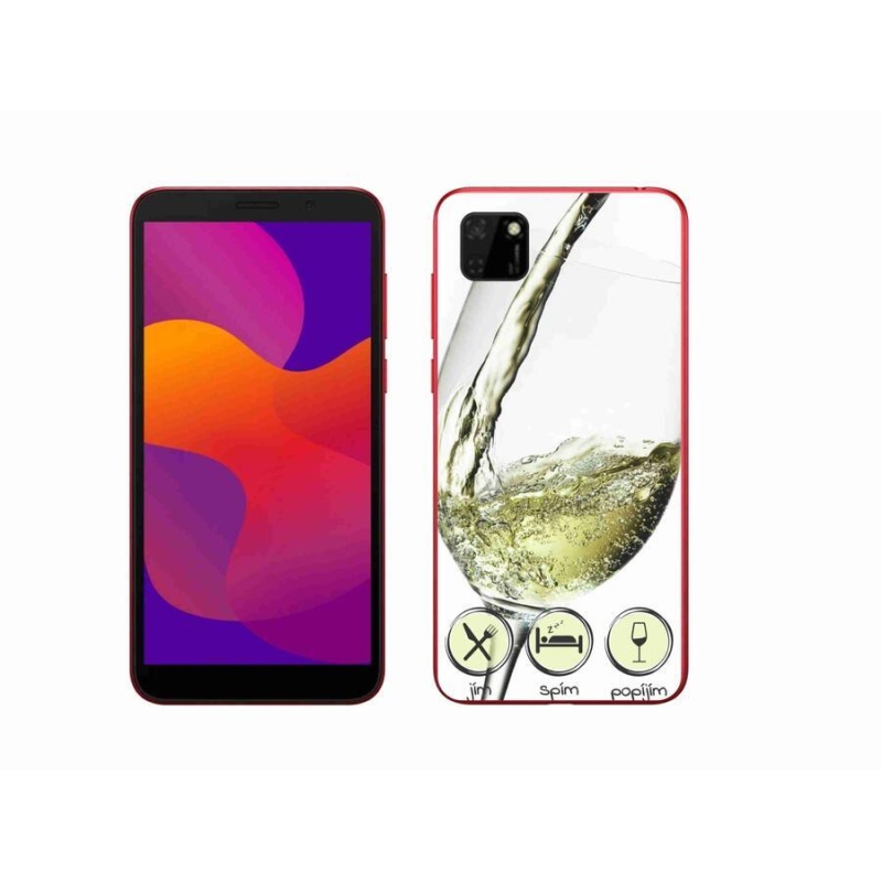 Gél tok mmCase a Honor 9S-hez - borospohár fehér