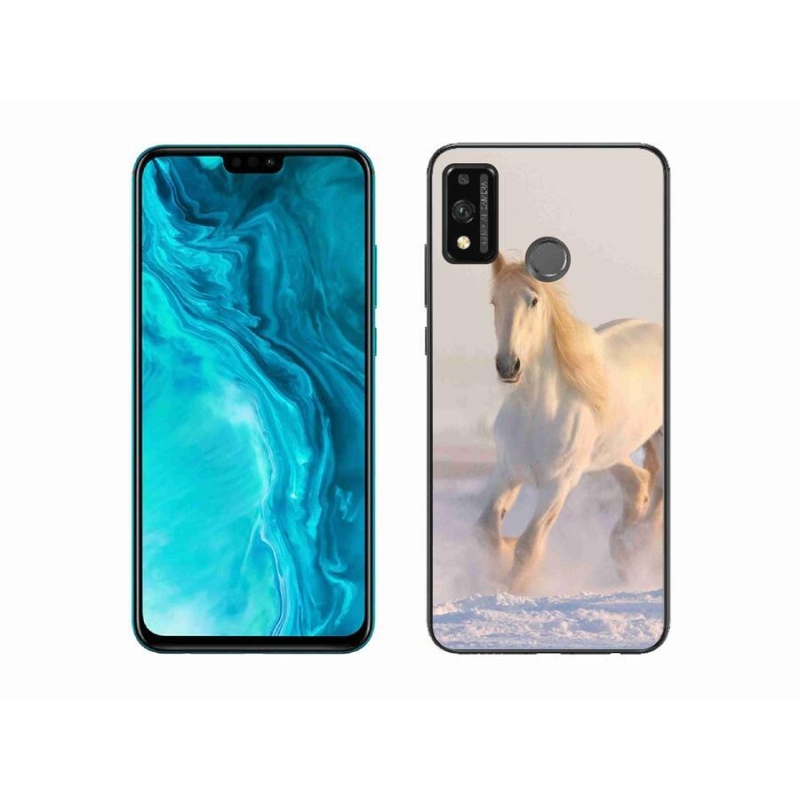 Gél tok mmCase a Honor 9X Lite számára - ló a hóban