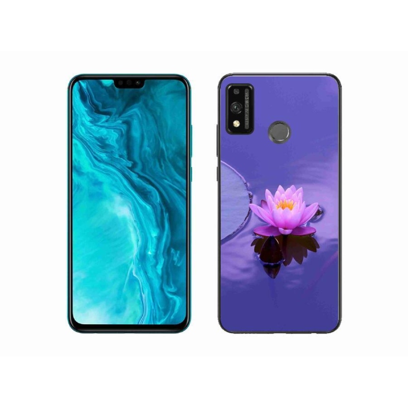 Gél tok mmCase a Honor 9X Lite számára - virág a felületen