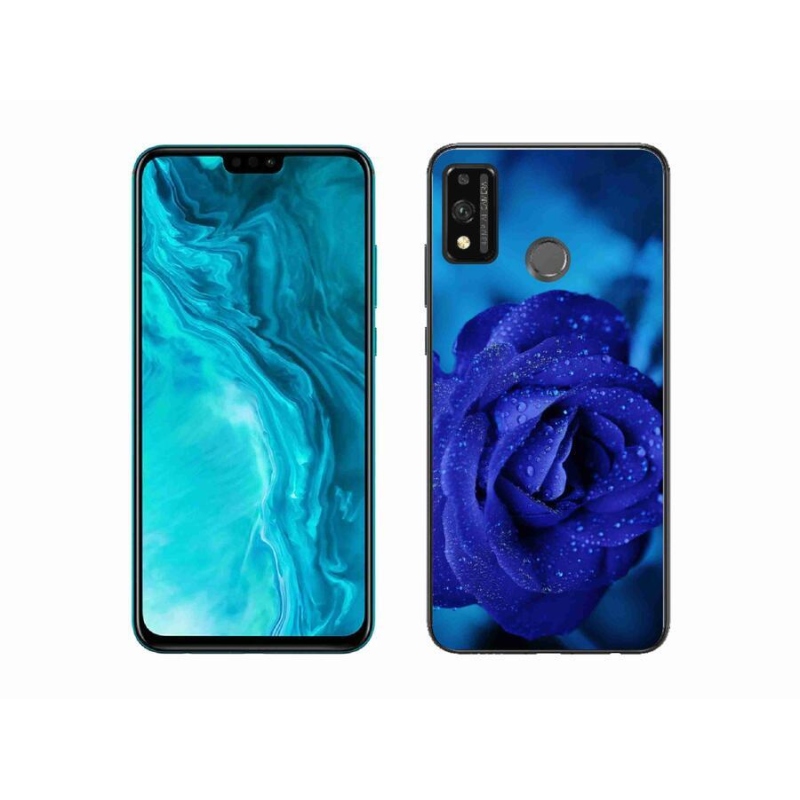 Gél tok mmCase a Honor 9X Lite készülékhez - kék rózsa