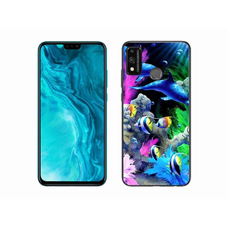 Gél tok mmCase a Honor 9X Lite készülékhez - tengeri világ