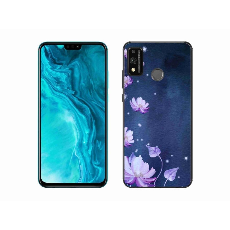 Gél tok mmCase a Honor 9X Lite számára - hulló virágok
