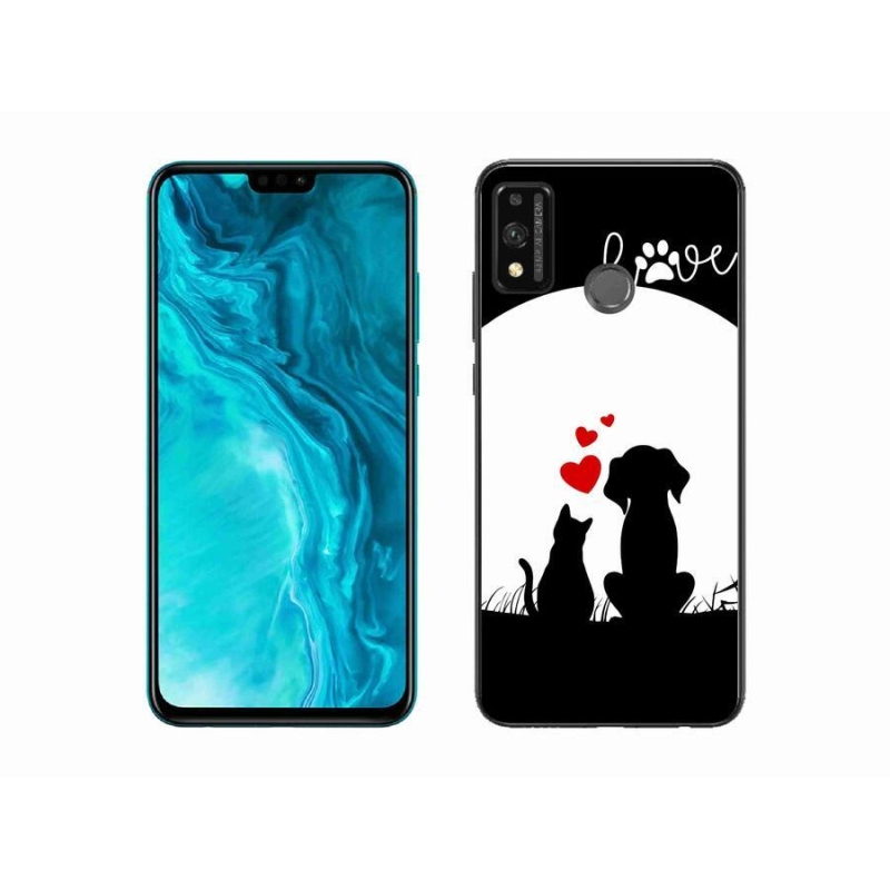 Gél tok mmCase a Honor 9X Lite-hoz - állati szeretet