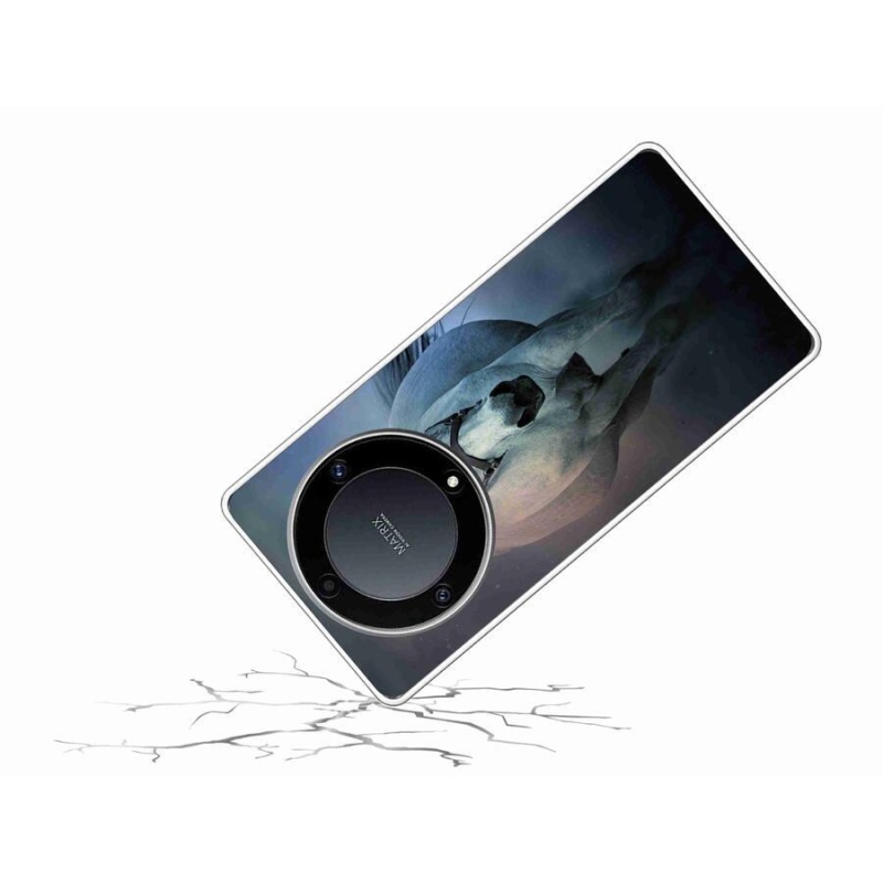 Gél tok mmCase a Honor Magic 5 Lite 5G számára - futó fehér ló