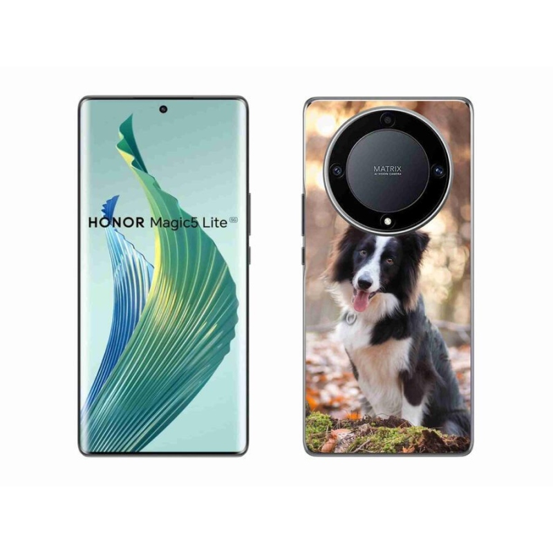 Gél tok mmCase a Honor Magic 5 Lite 5G számára - border colie 1