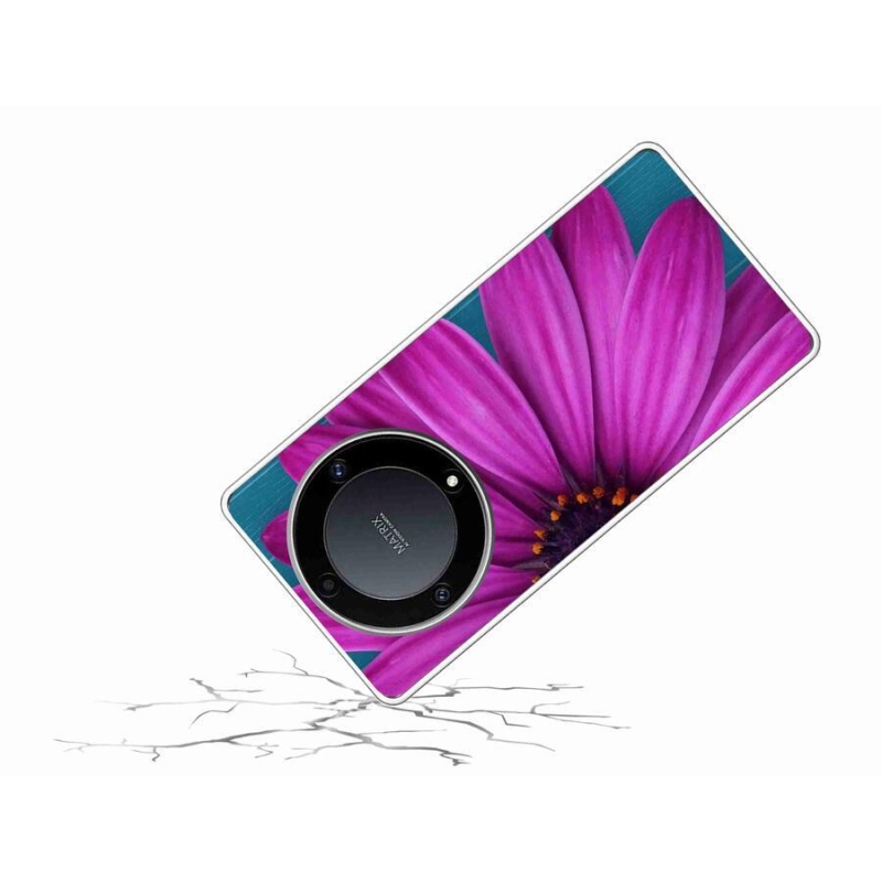 Gél tok mmCase a Honor Magic 5 Lite 5G készülékhez - lila margaréta