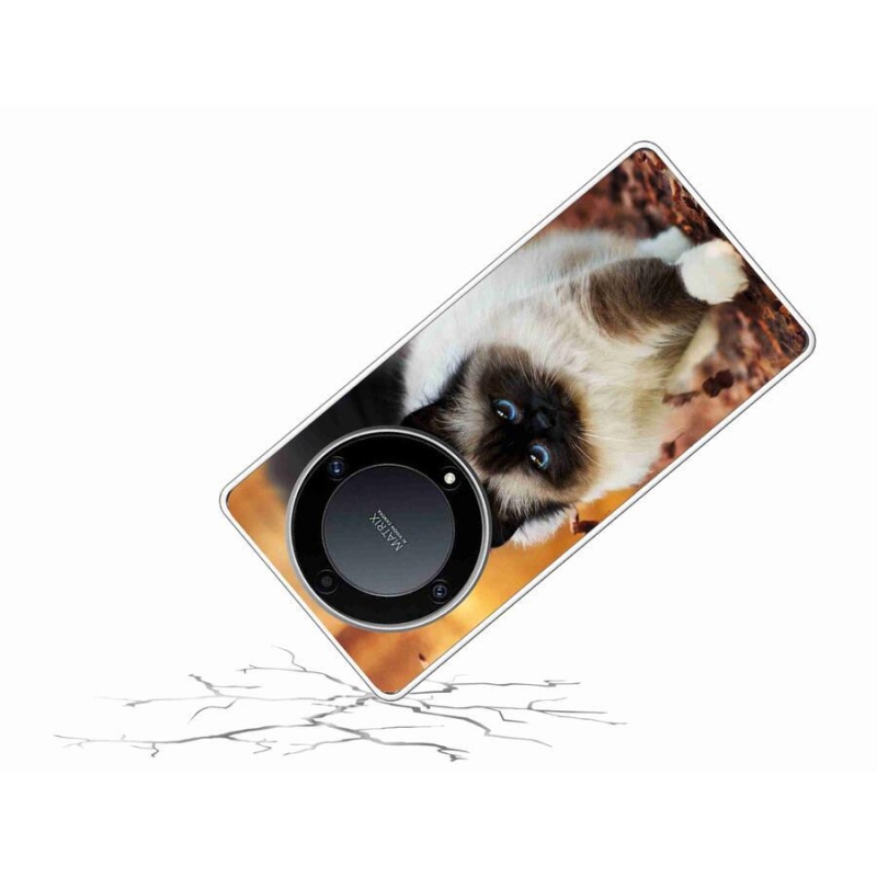 Gél tok mmCase a Honor Magic 5 Lite 5G számára - macska