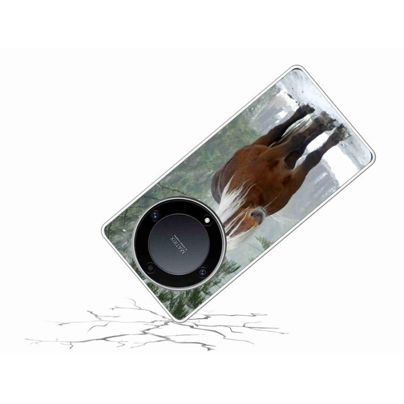 Gél tok mmCase a Honor Magic 5 Lite 5G számára - ló az erdőben