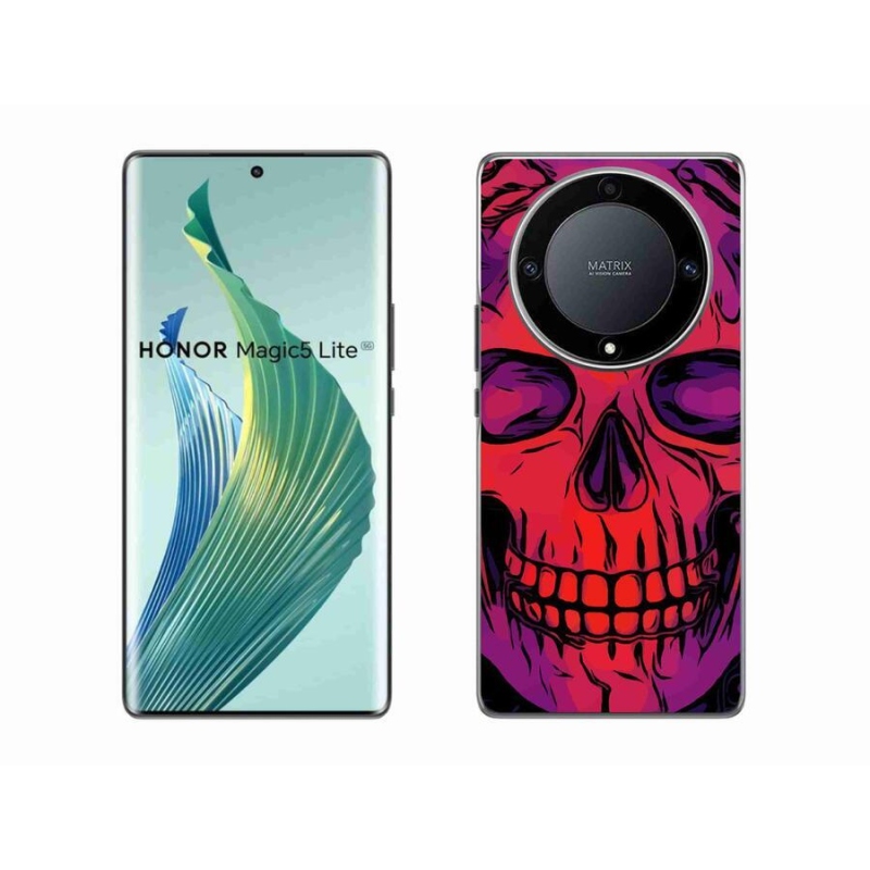 Gél tok mmCase a Honor Magic 5 Lite 5G számára - koponya