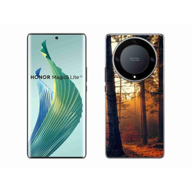 Gél tok mmCase a Honor Magic 5 Lite 5G számára - erdő
