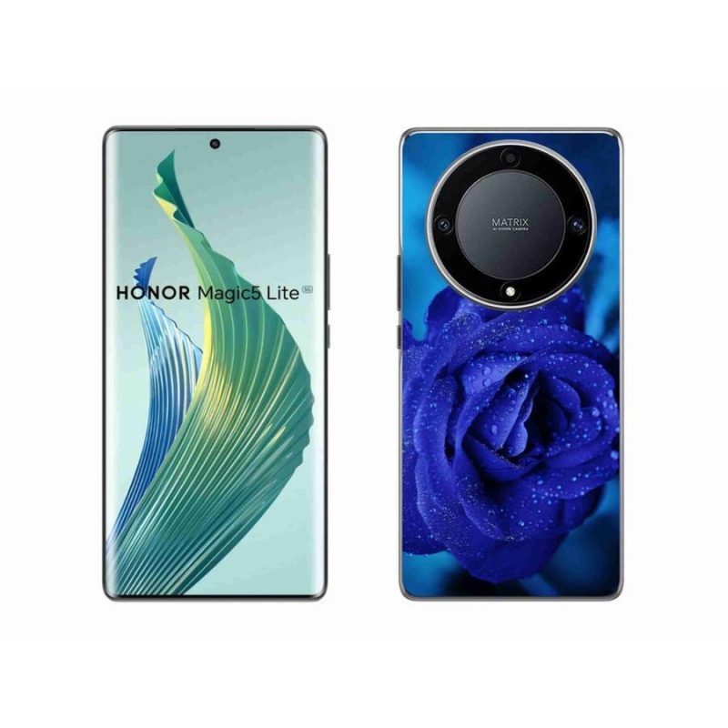Gél tok mmCase a Honor Magic 5 Lite 5G készülékhez - kék rózsa