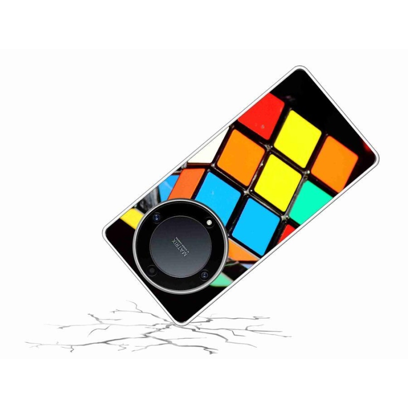Gél tok mmCase a Honor Magic 5 Lite 5G számára - Rubik-kocka