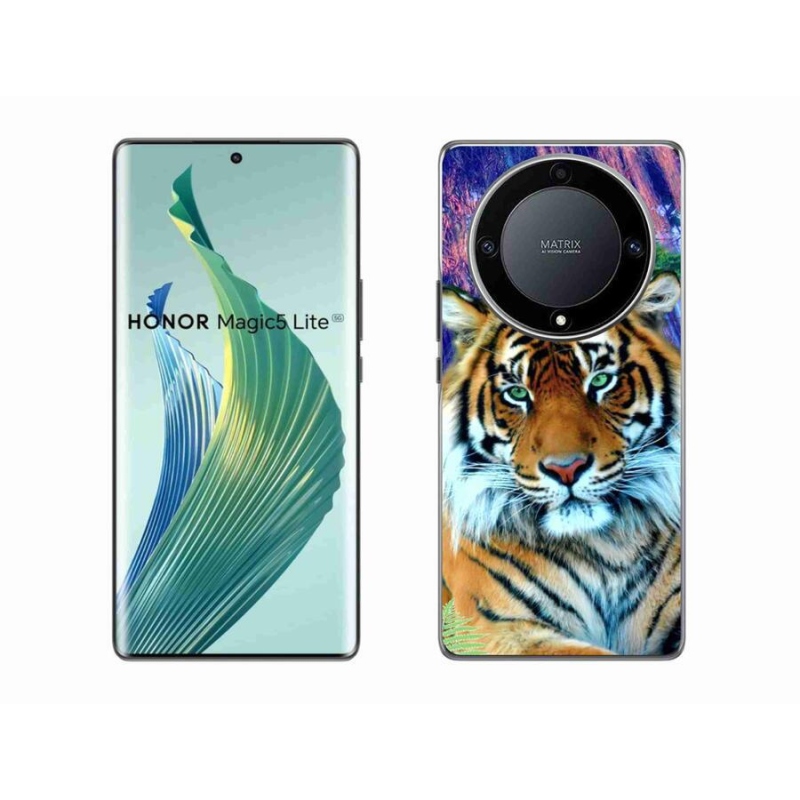 Gél tok mmCase a Honor Magic 5 Lite 5G számára - tigris