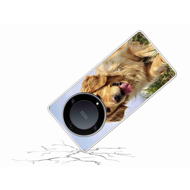 Gél tok mmCase a Honor Magic 5 Lite 5G számára - arany retriever