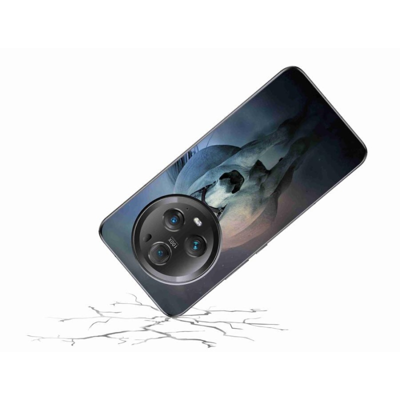 Gél tok mmCase a Honor Magic 5 Pro 5G számára - futó fehér ló