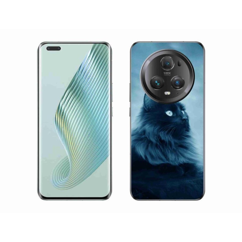 Gél tok mmCase a Honor Magic 5 Pro 5G készülékhez - fekete cat 1