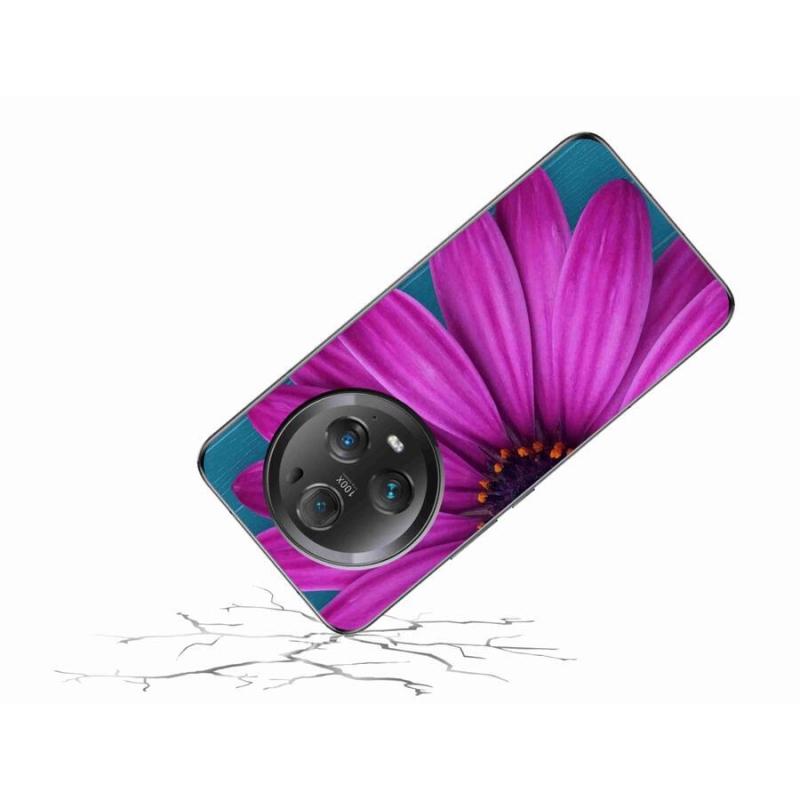 Gél tok mmCase a Honor Magic 5 Pro 5G készülékhez - lila margaréta