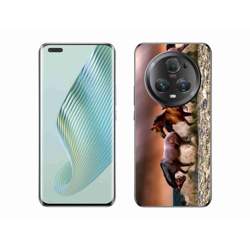 Gél tok mmCase a Honor Magic 5 Pro 5G készülékhez - lovak 1