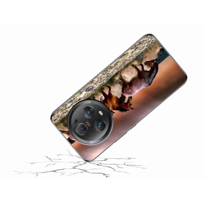 Gél tok mmCase a Honor Magic 5 Pro 5G készülékhez - lovak 1
