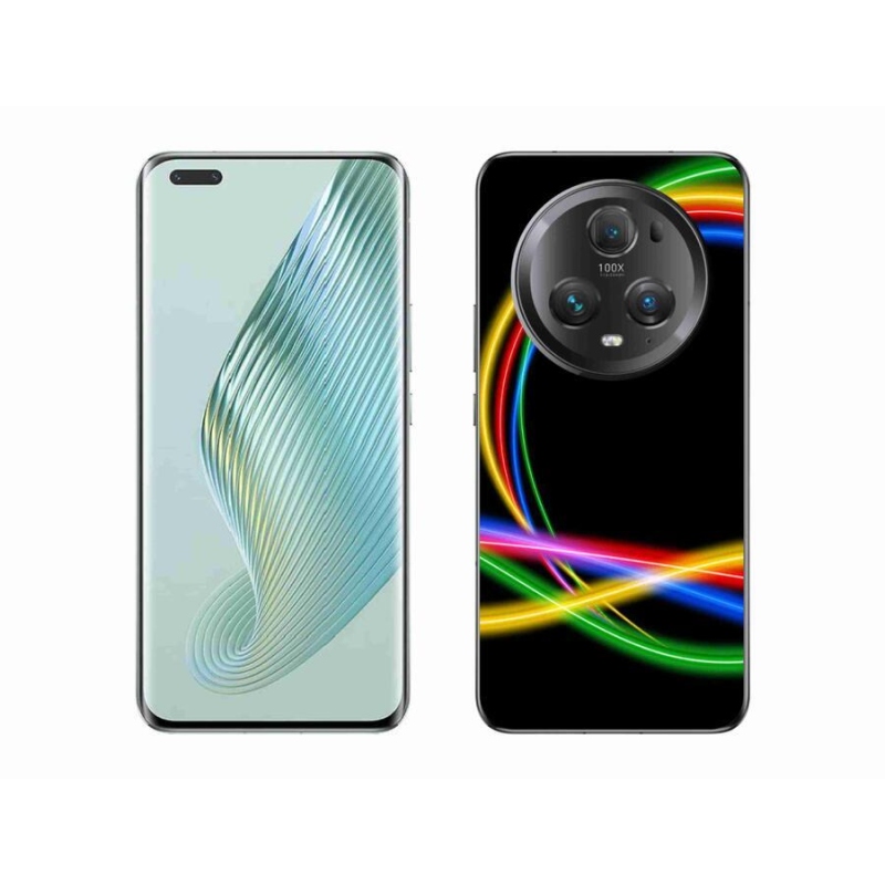 Gél tok mmCase a Honor Magic 5 Pro 5G számára - neon körök