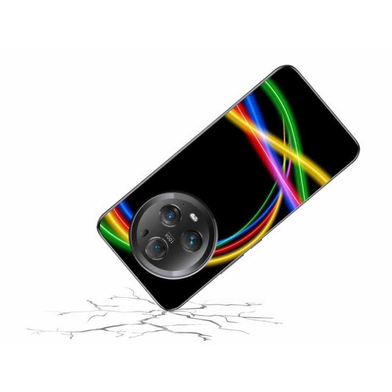 Gél tok mmCase a Honor Magic 5 Pro 5G számára - neon körök