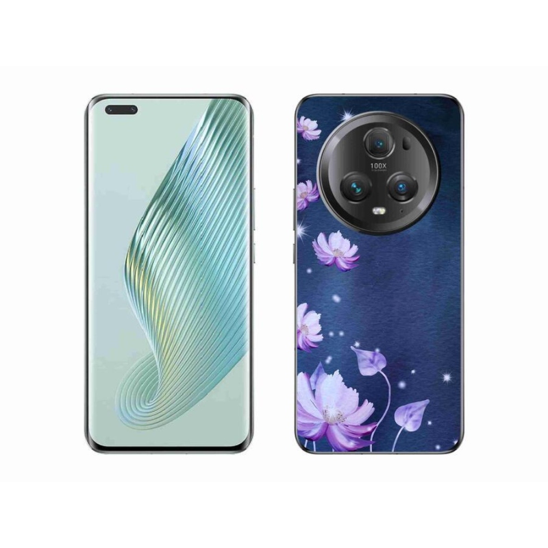 Gél tok mmCase a Honor Magic 5 Pro 5G számára - hulló virágok