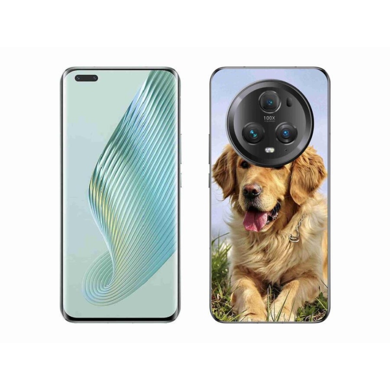 Gél tok mmCase a Honor Magic 5 Pro 5G számára - arany retriever