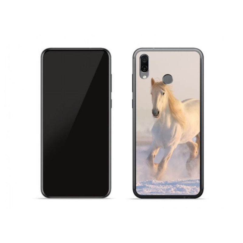 Gél tok mmCase a Honor Play számára - ló a hóban