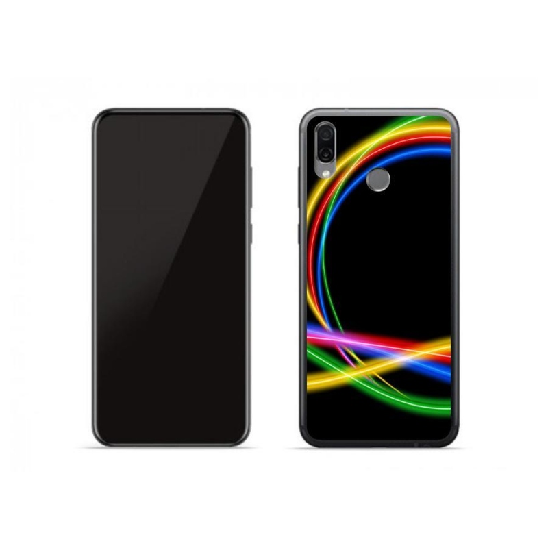 Gél tok mmCase a Honor Play készülékhez - neon körök