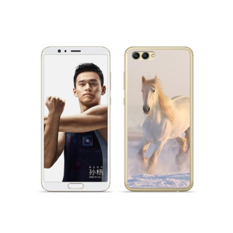 Gél tok mmCase a Honor View 10 számára - ló a hóban